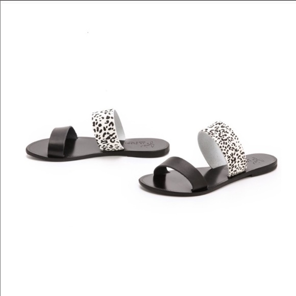 Joie A La Plage Sable Calf Hair Slide Sandals - Picture 2 of 8